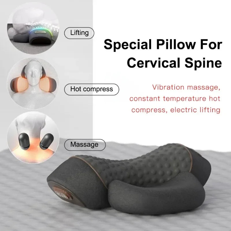 Contenido del paquete del masajeador cervical TIBIA: el dispositivo, el cable de carga y el manual de uso